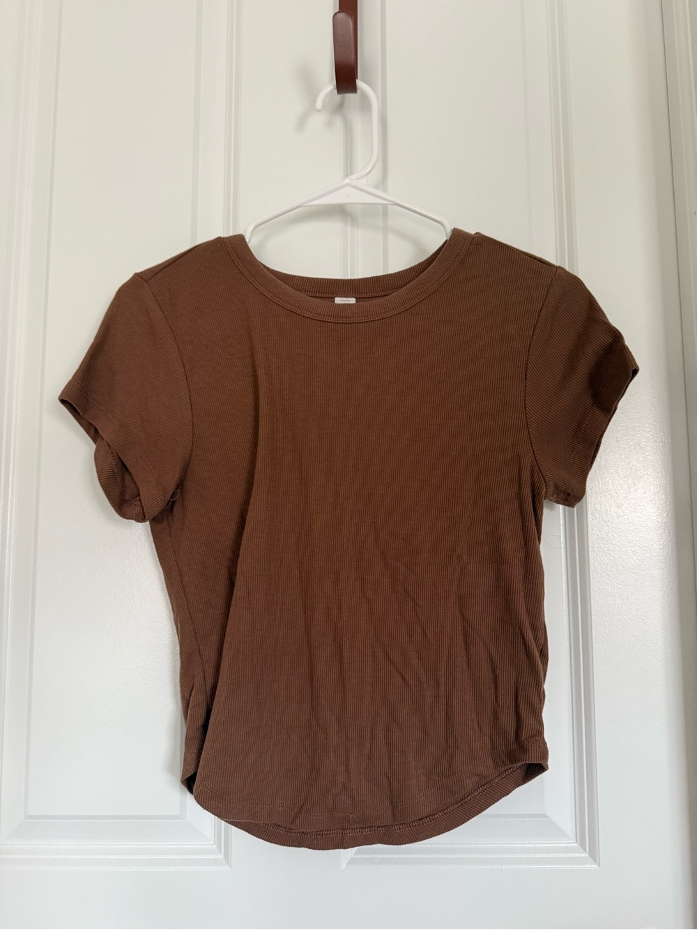 Old navy Classic Ribbed Crewneck Tee - Brown